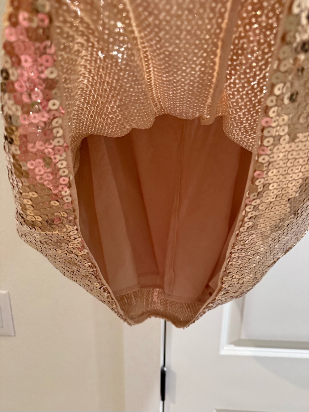 Abercrombie & Fitch Gold Sequin Mini Dress - Picture 4 of 5